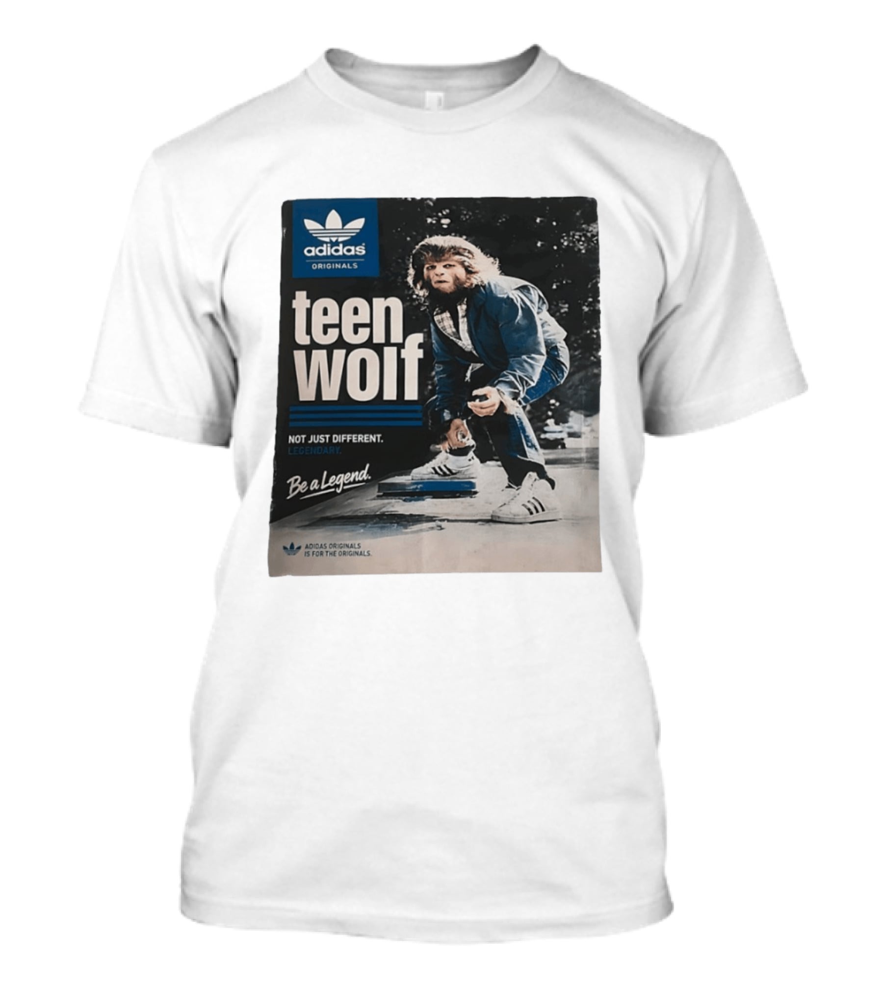 Adidas Originals Teen Wolf Be A Legend Not Just Different Legendary Skater T-Shirt