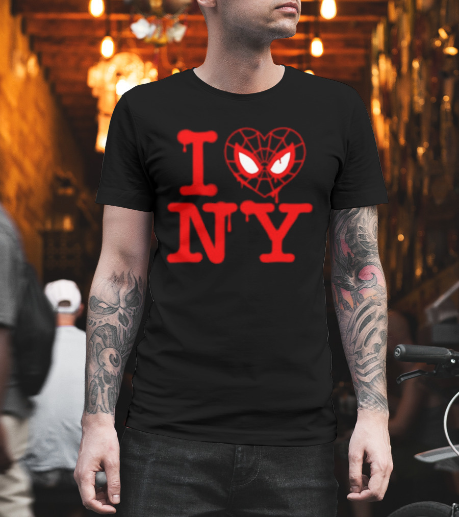 I Heart NY Spider Mask T-Shirt