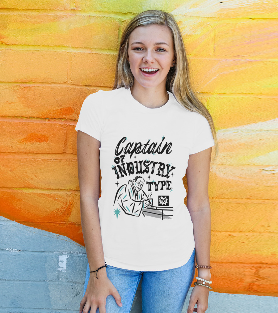 Captain Of Industry Type Tony Soprano Coffee Mafia T-Shirt