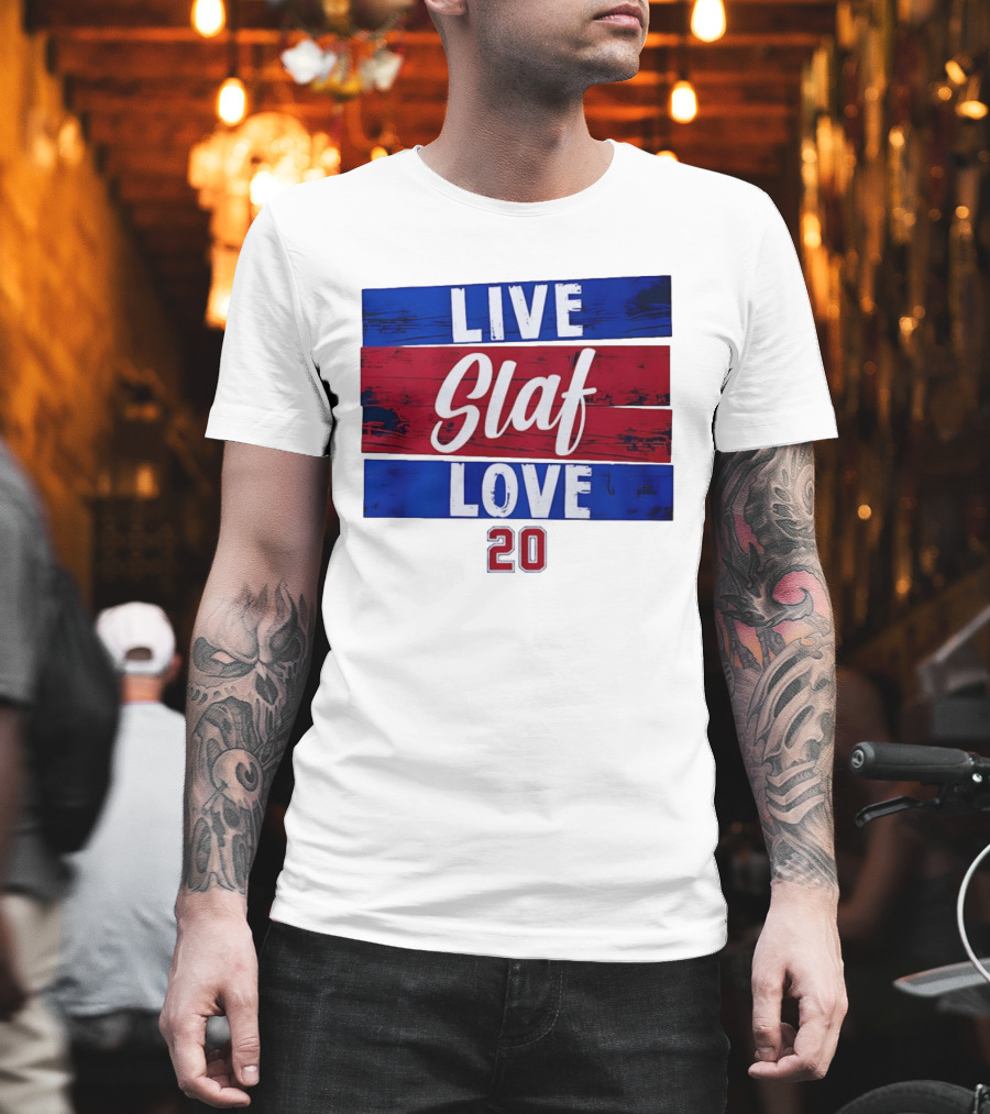 Live Slaf Love 20 Juraj Slafkovsky Montreal Canadiens NHL T-Shirt