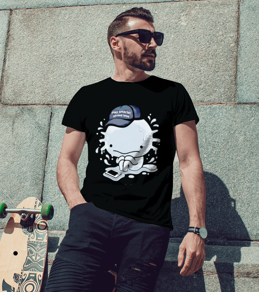 Axolotl Play Smarter Stress Less Hat And Phone T-Shirt