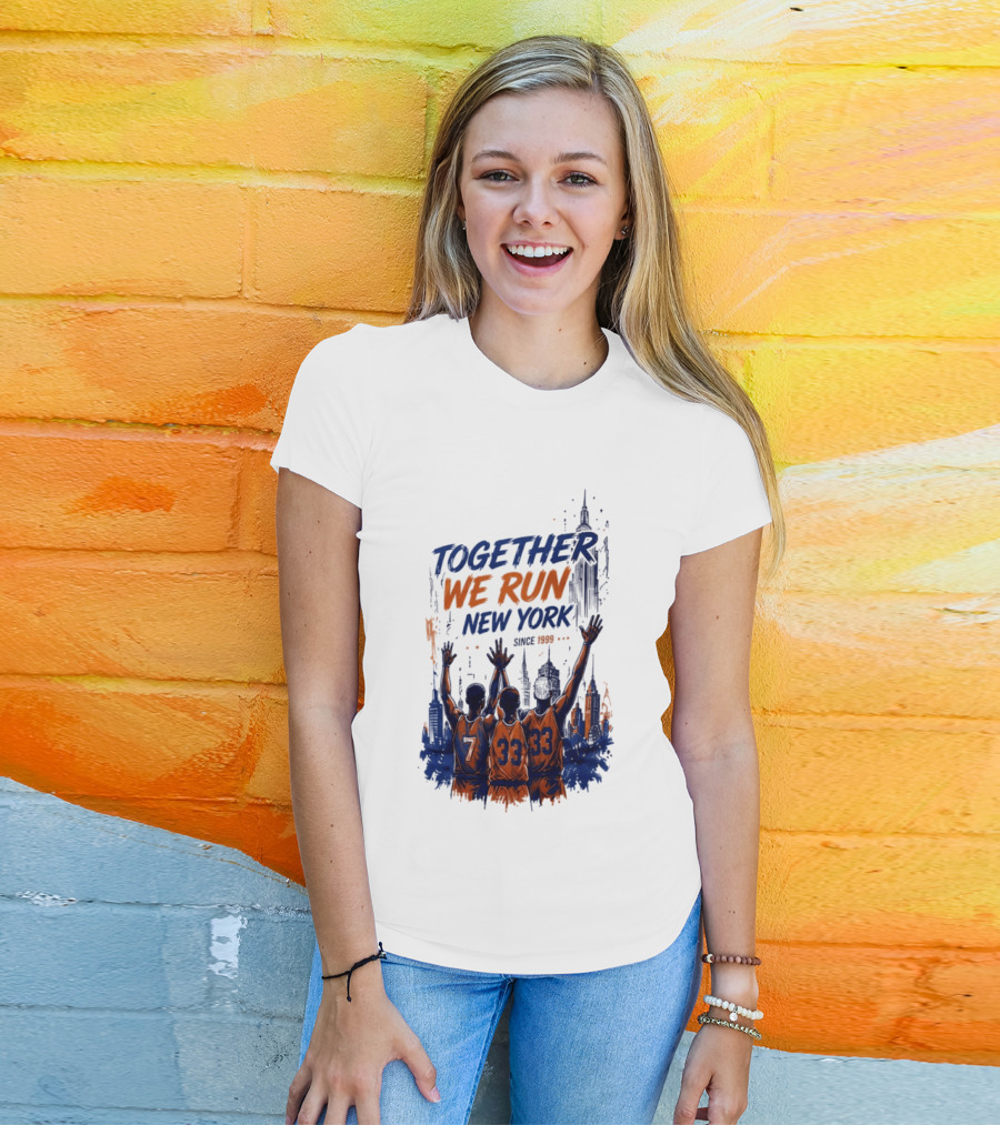 Together We Run New York Basketball Since 1999 Skyline Players T-Shirt