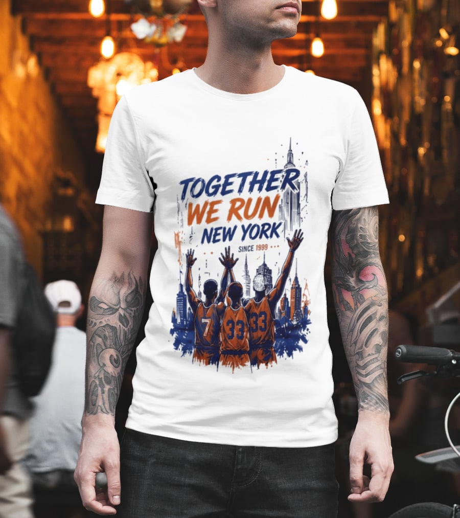 Together We Run New York Basketball Since 1999 Skyline Players T-Shirt