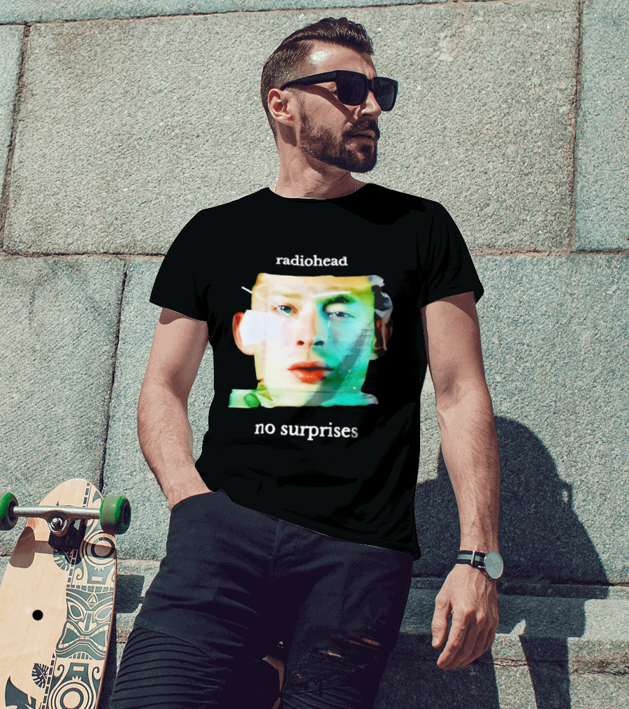 Radiohead No Surprises Thom Yorke Watercolor T-Shirt