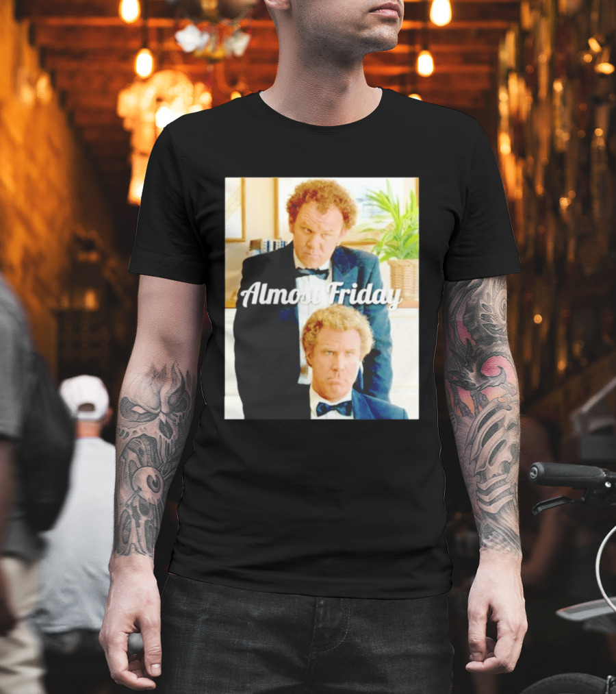 Almost Friday Will Ferrell John C. Reilly Interview Image T-Shirt