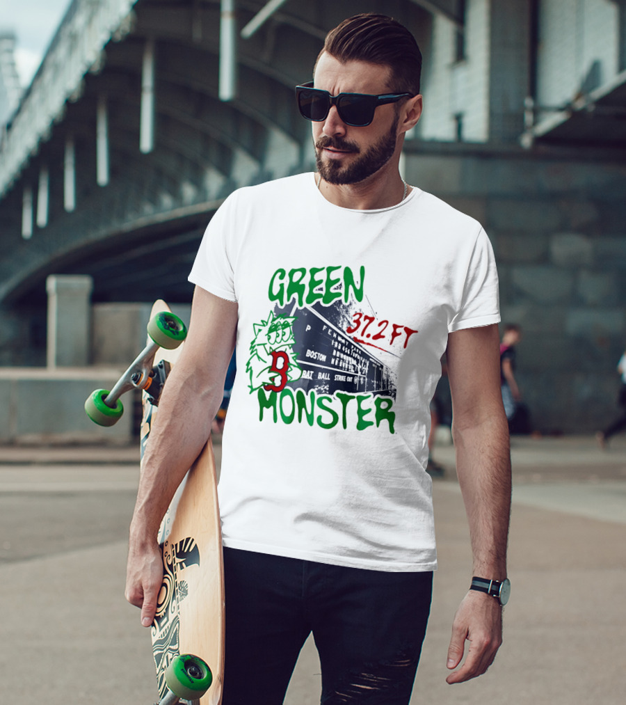 Boston Red Sox Green Monster Fenway 37.2 FT T-Shirt