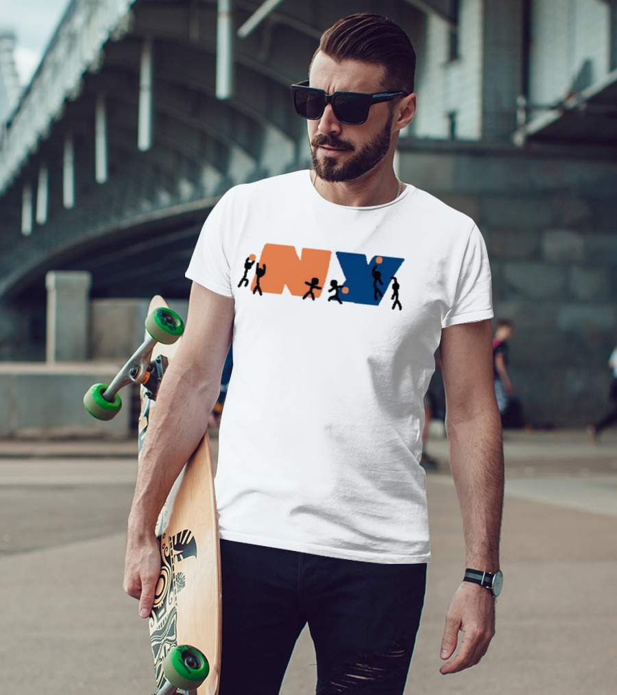 New York Knicks NBA NY Paint Basketball T-Shirt