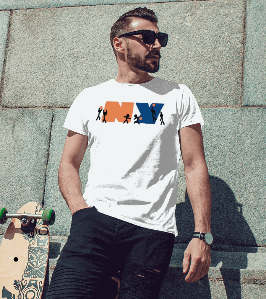 New York Knicks NBA NY Paint Basketball T-Shirt