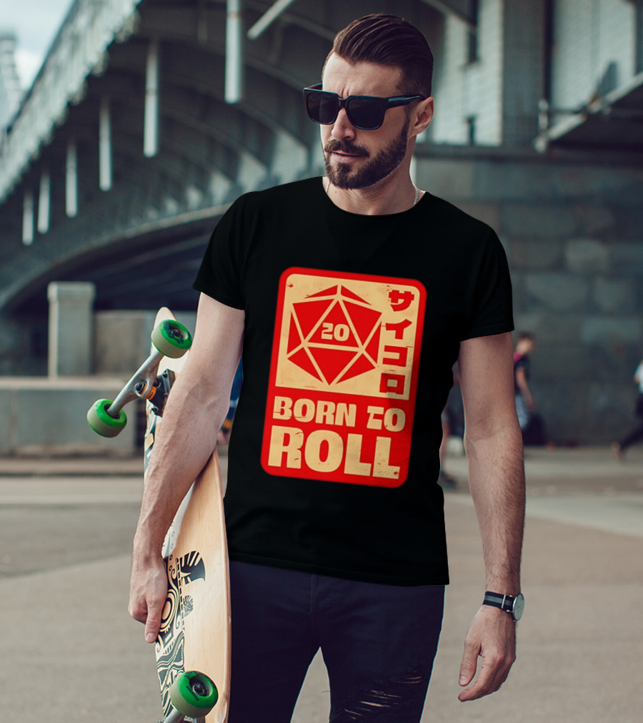 20 Born To Roll RPG Japanese T-Shirt