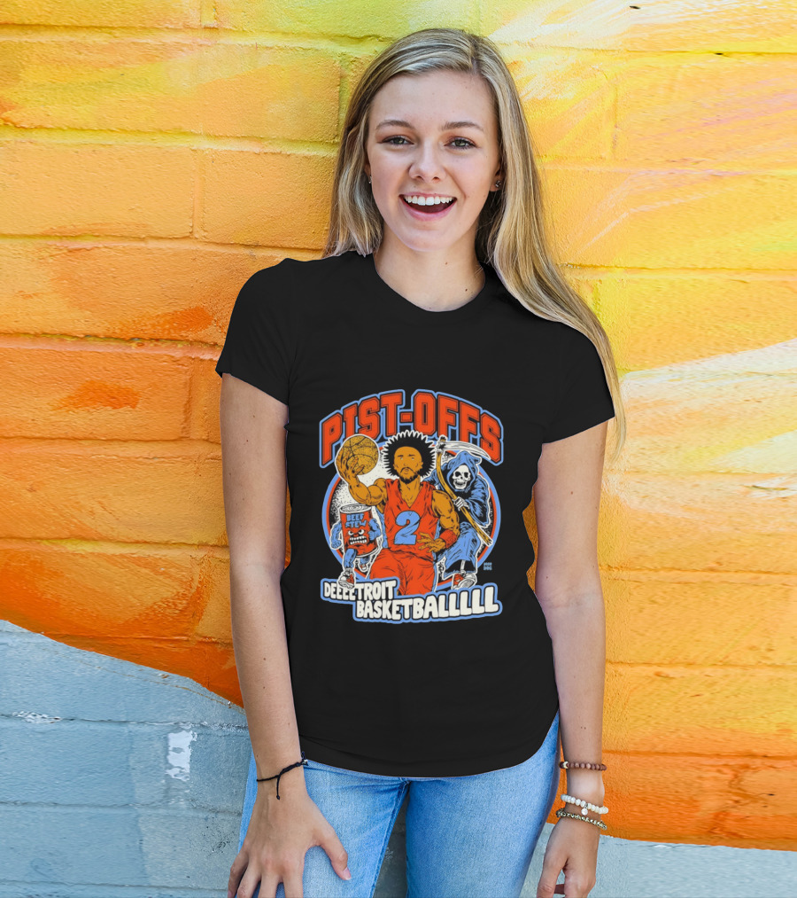 Pist Offs Detroit Basketballl Cade Cunningham Beef Stew Grim Reaper T-Shirt