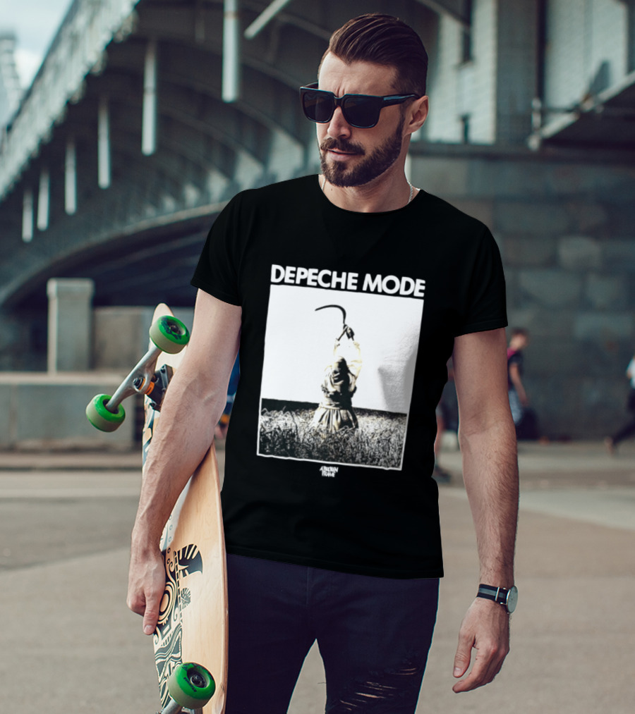 Depeche Mode A Broken Frame Album Wheat Field Scythe Image T-Shirt
