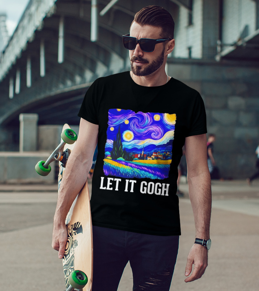 Let It Gogh Starry Night Van Gogh T-Shirt