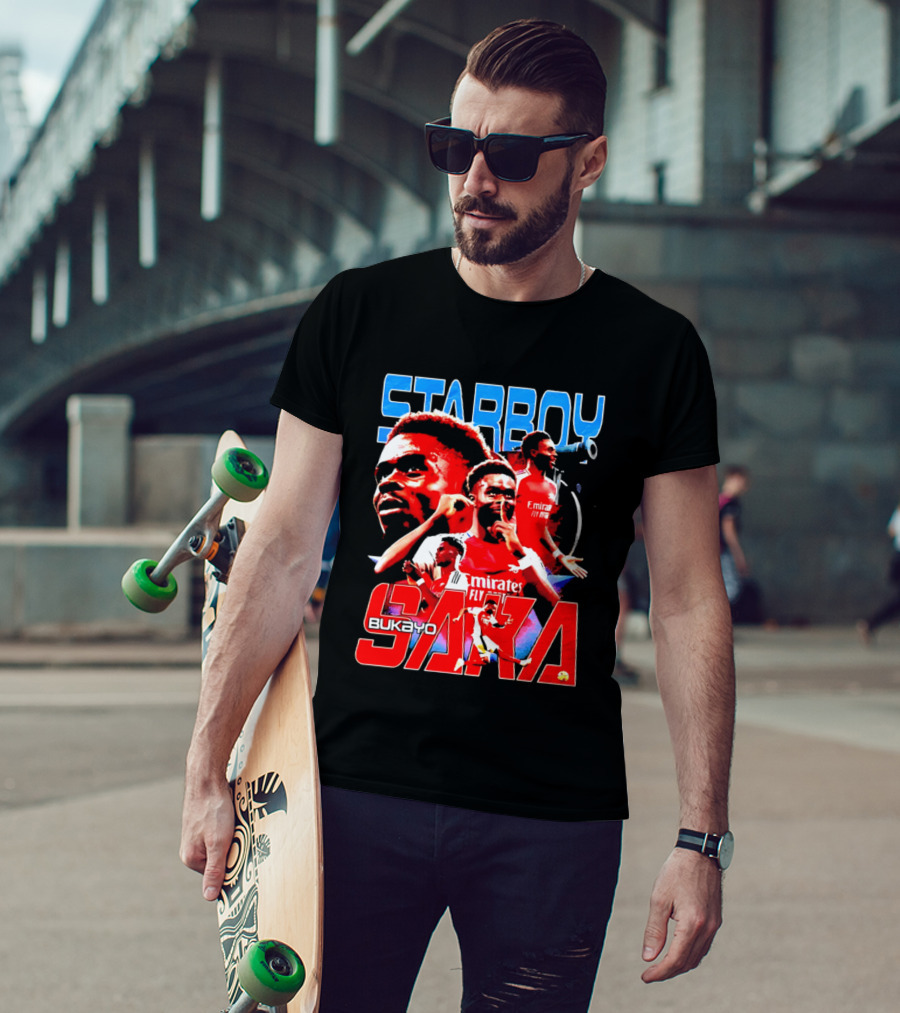 Starboy Bukayo Saka Arsenal Emirates Fly Player T-Shirt
