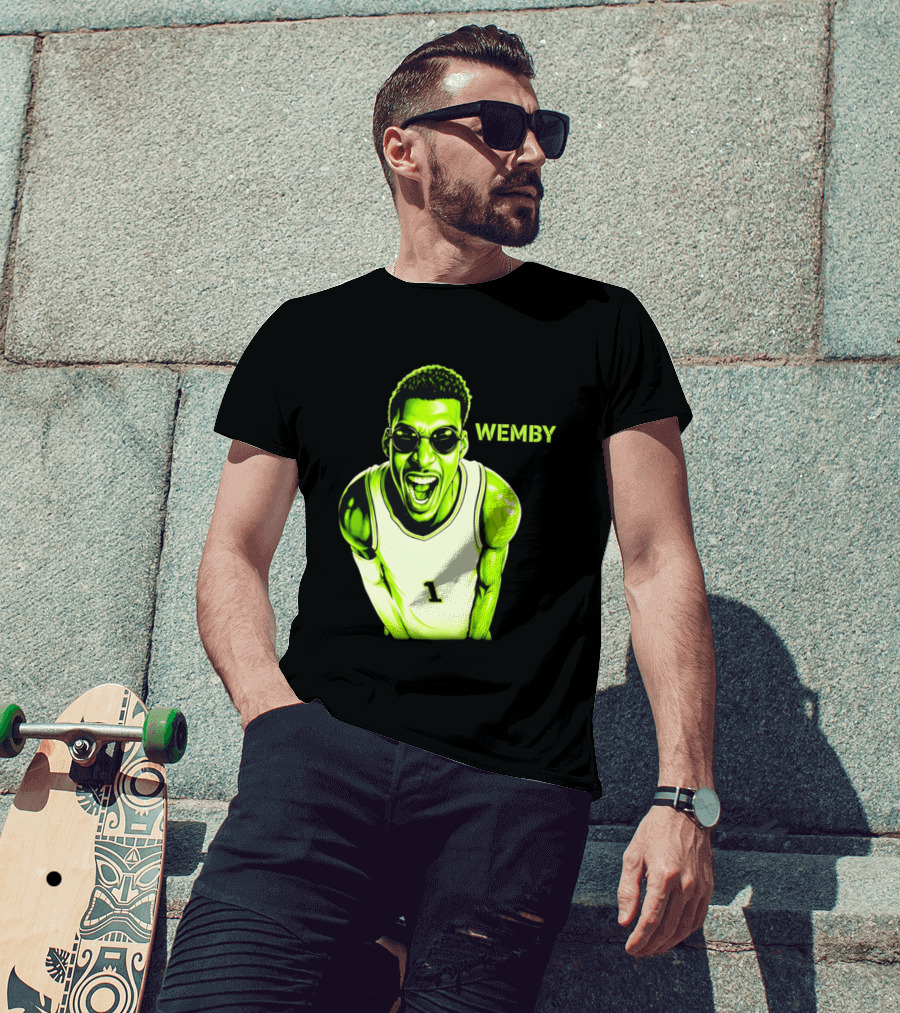 Victor Wembanyama Wemby San Antonio Spurs Alien Basketball Player 1 T-Shirt