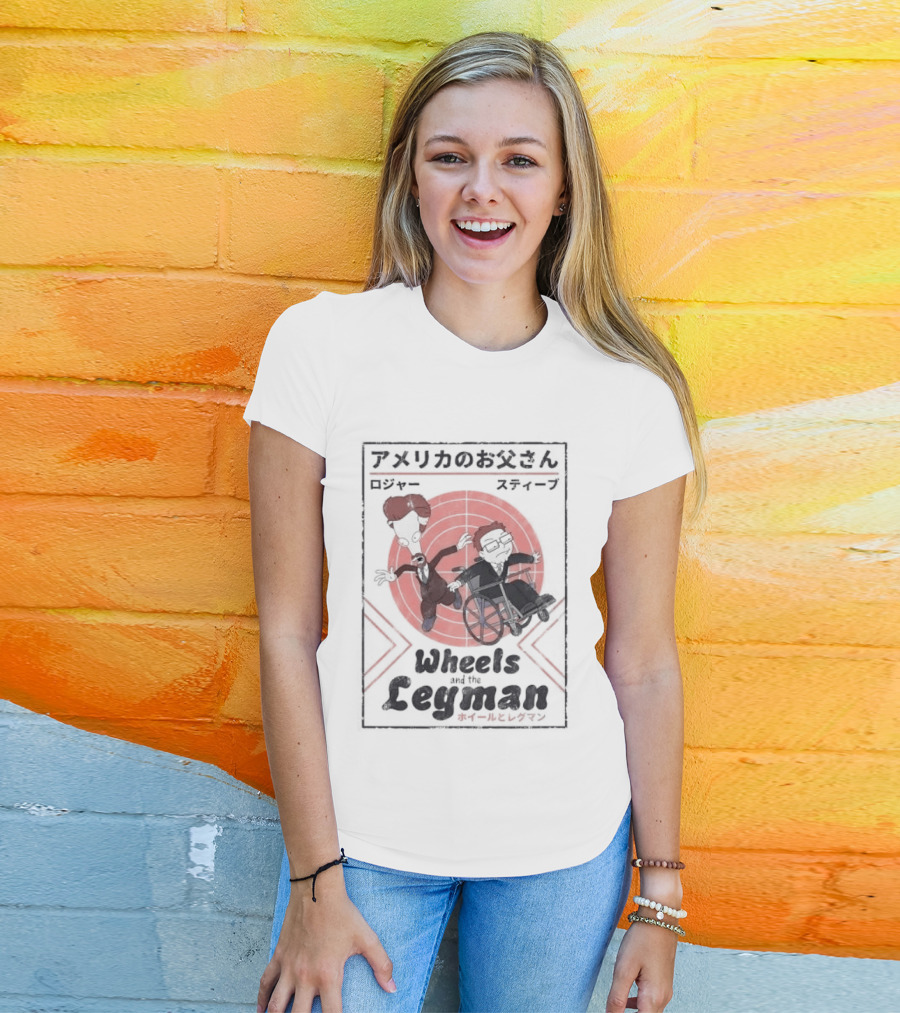 Wheels And The Legman Japanese Retro Style Characters T-Shirt