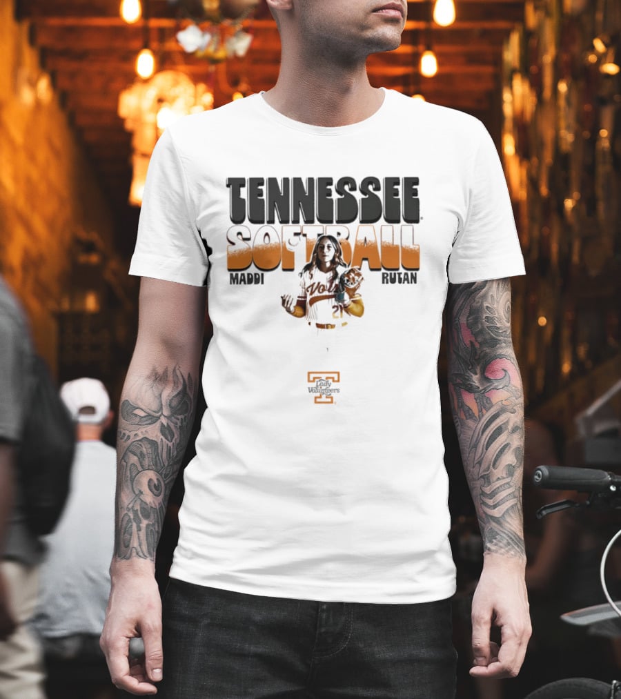 Tennessee Vols Maddi Rutan Softball Player Pose T-Shirt
