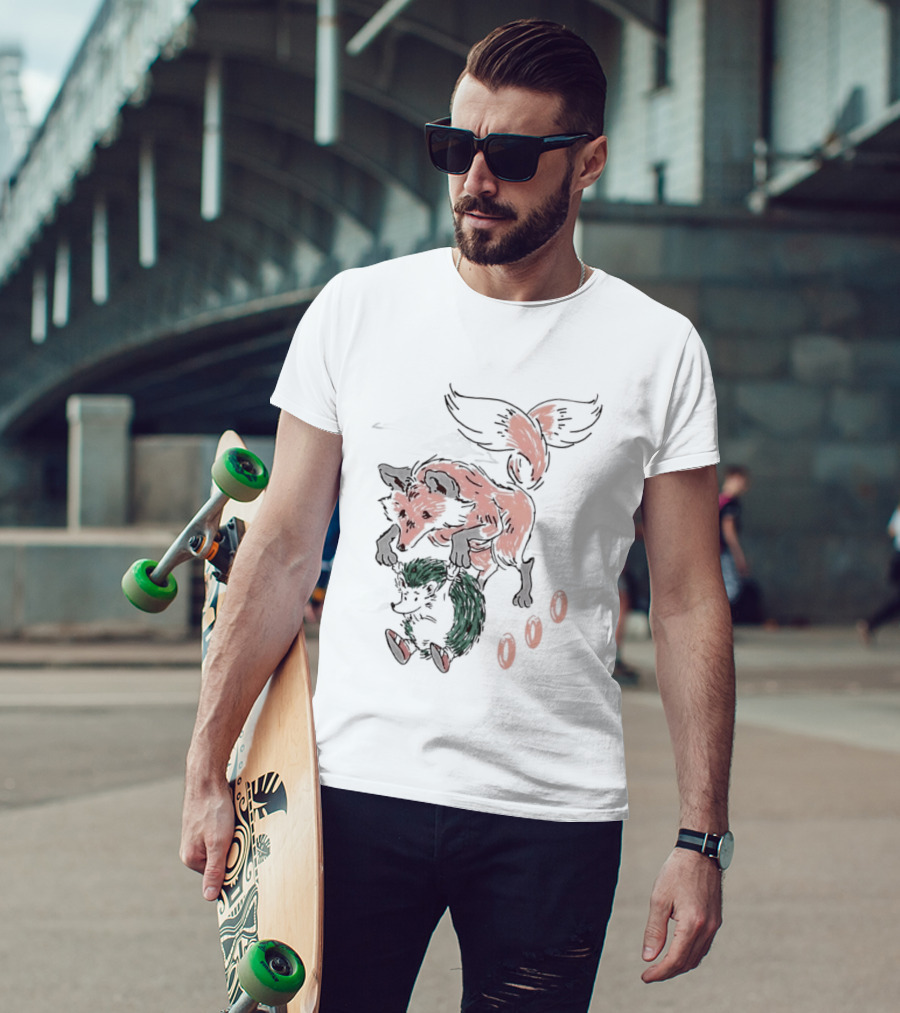 Tails Miles Prower Flying Golden Rings Video Game T-Shirt