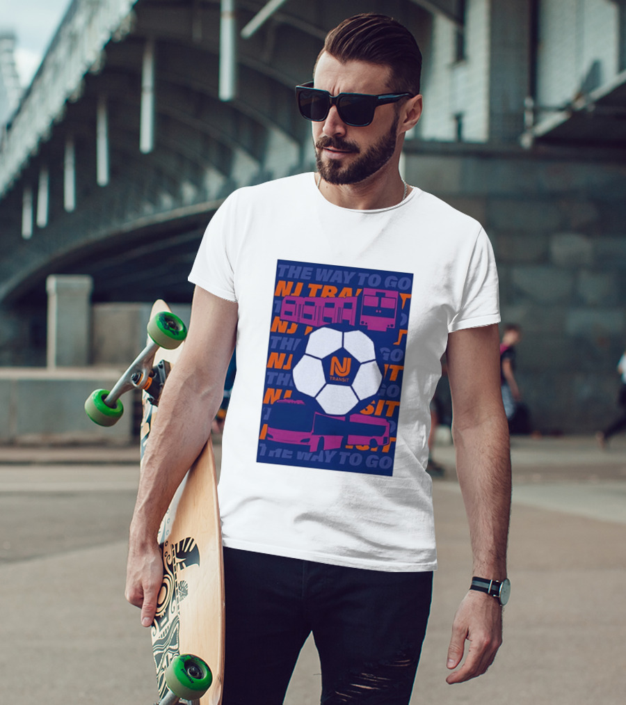 NJ Transit Soccer Transit The Way To Go T-Shirt