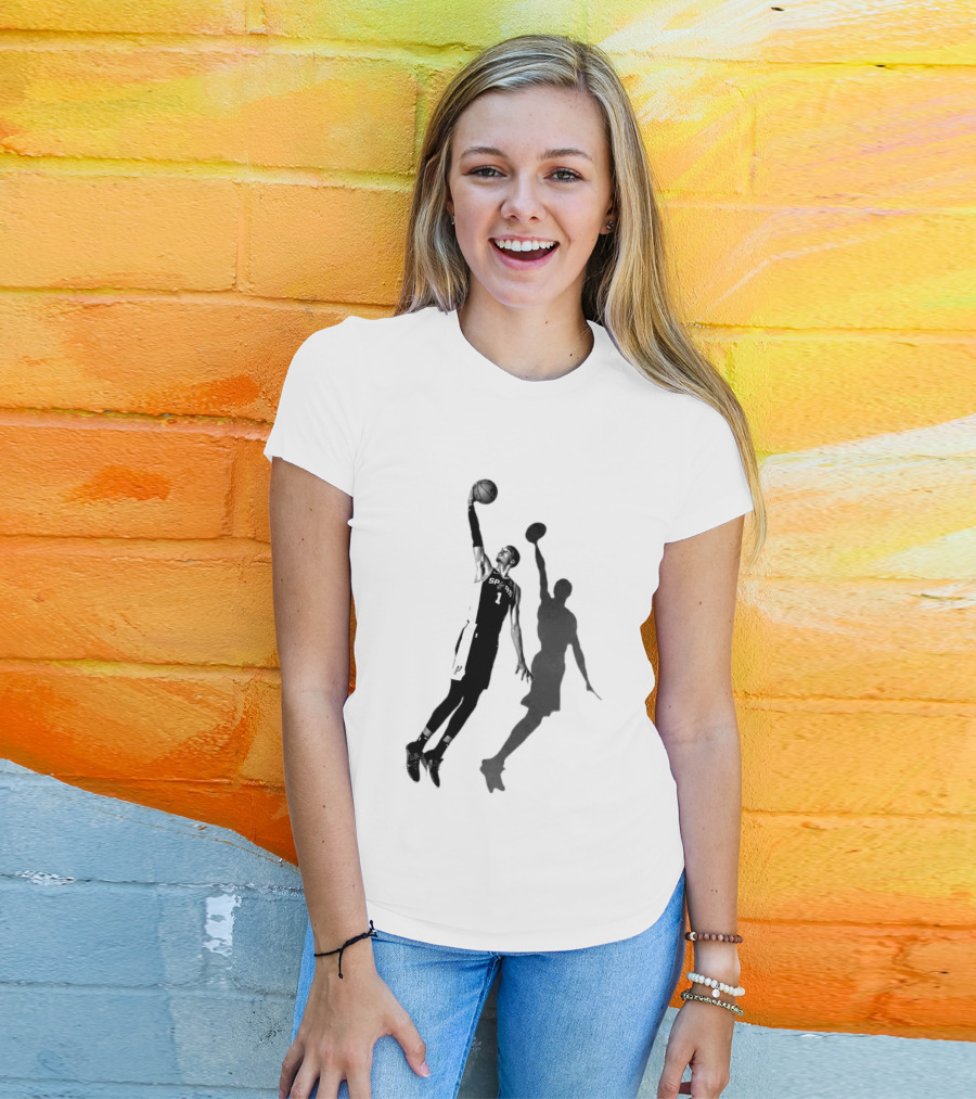 Premiun Wemby And The Nuns Spurs Basketball Iconic Dunk T-Shirt