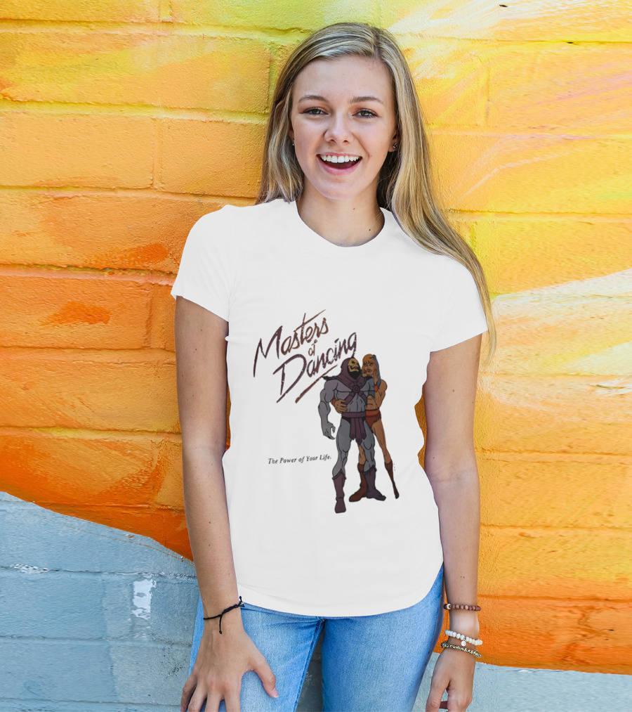 Masters Of Dancing Skeletor He Man The Power Of Your Life Embrace T-Shirt