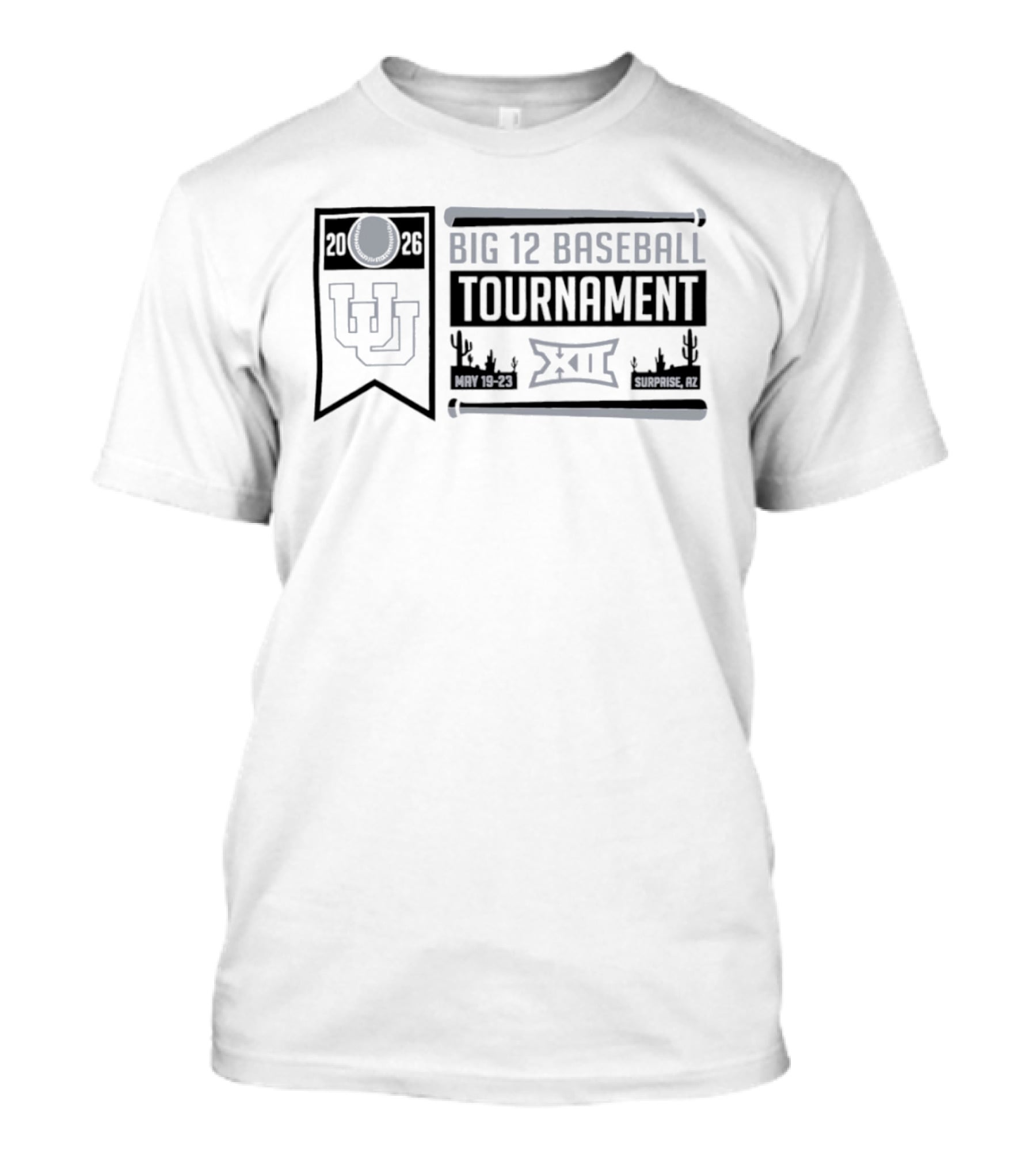 Utah Utes Big 12 Baseball Tournament 2026 May 19 23 Surprise AZ T-Shirt