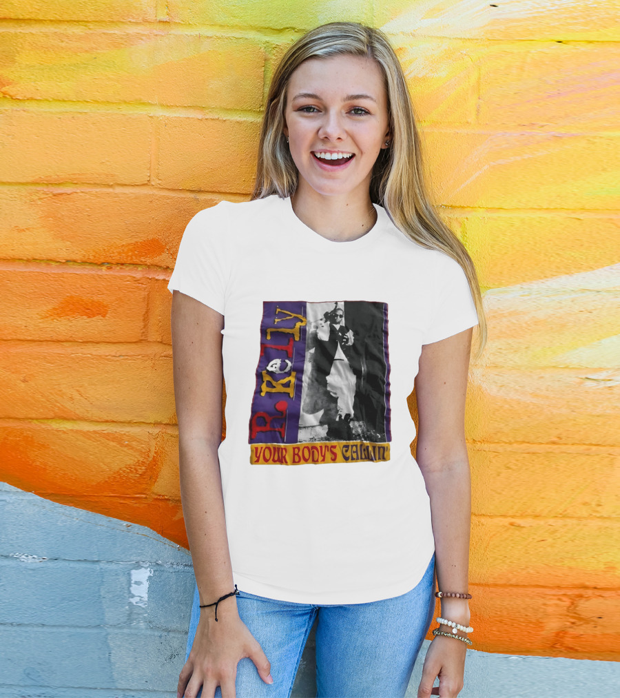 R Kelly Your Body's Callin' Vintage Style Avec Photo Iconique Et Couleurs Vives T-Shirt