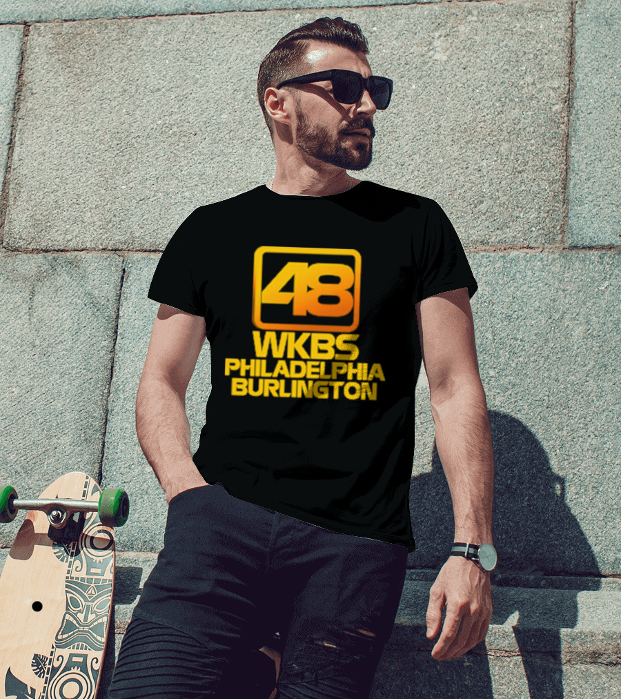 48 WKBS Philadelphia Burlington Vintage Television Broadcast T-Shirt