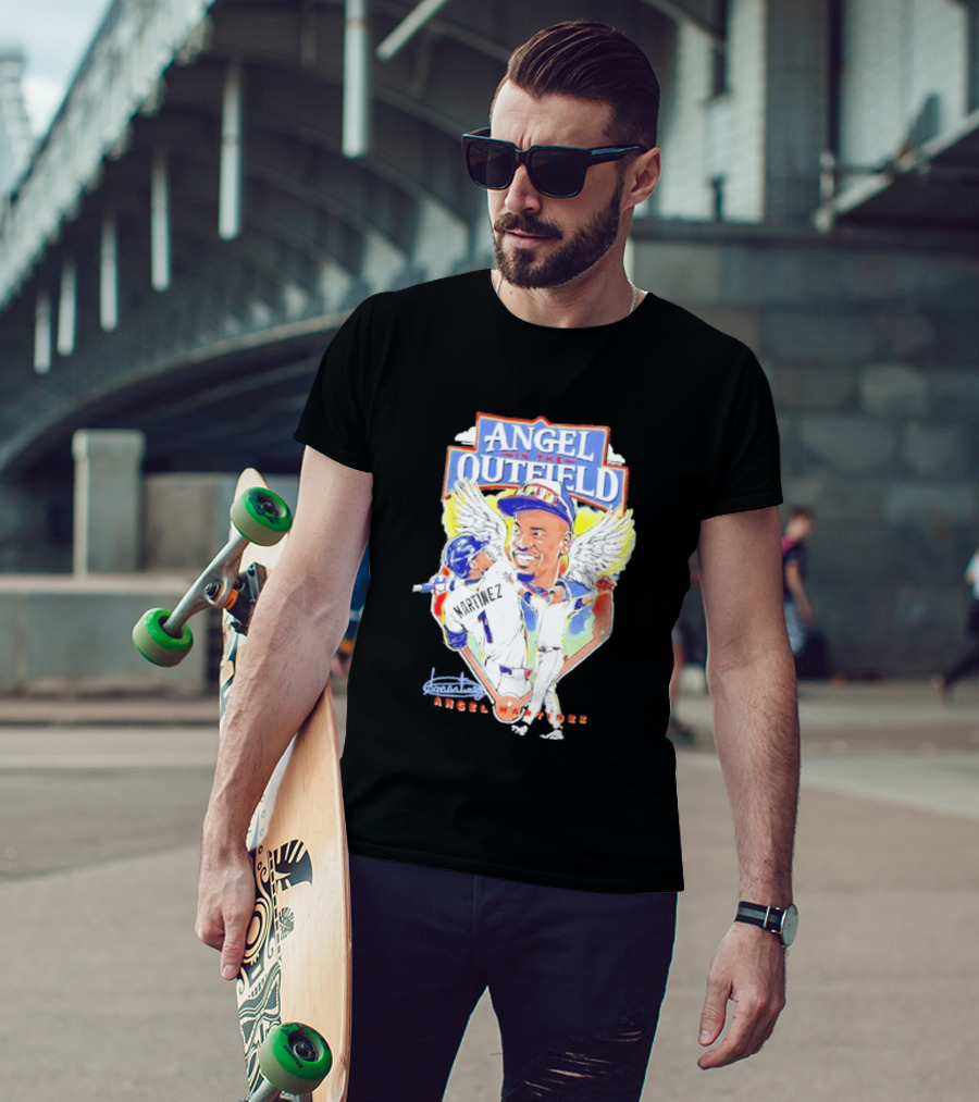 Angel Martinez In The Outfield Cleveland Guardians T-Shirt