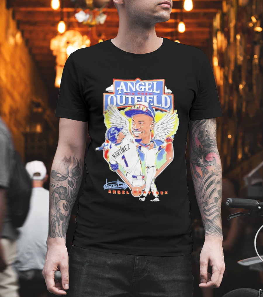 Angel Martinez In The Outfield Cleveland Guardians T-Shirt