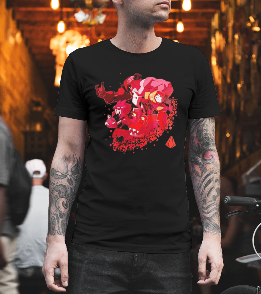 Syntax Gameoverse Characters Explosion Video Game T-Shirt