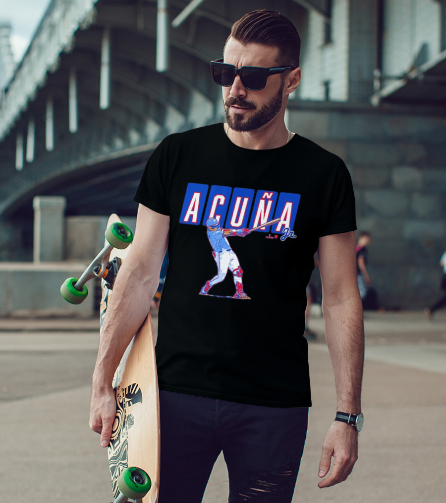 ATL Ronald Acuña Jr Slugger Swing Action T-Shirt