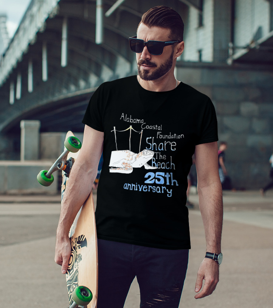 Alabama Coastal Foundation Share The Beach 25th Anniversary T-Shirt