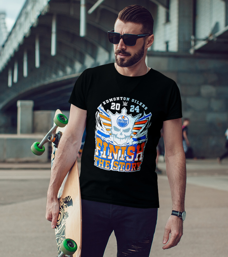 Edmonton Oilers Cody Rhodes Finish The Story 2024 T-Shirt