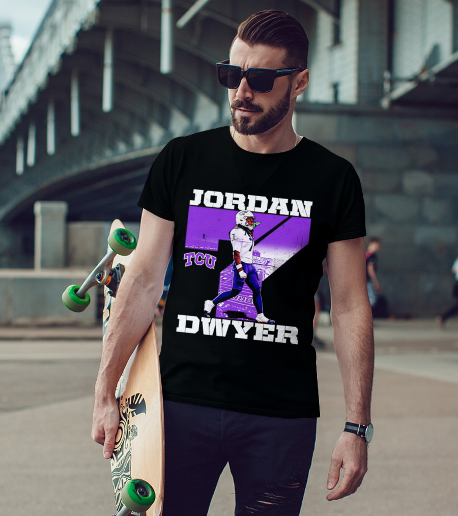 TCU Horned Frogs Football Jordan Dwyer Number 7 T-Shirt