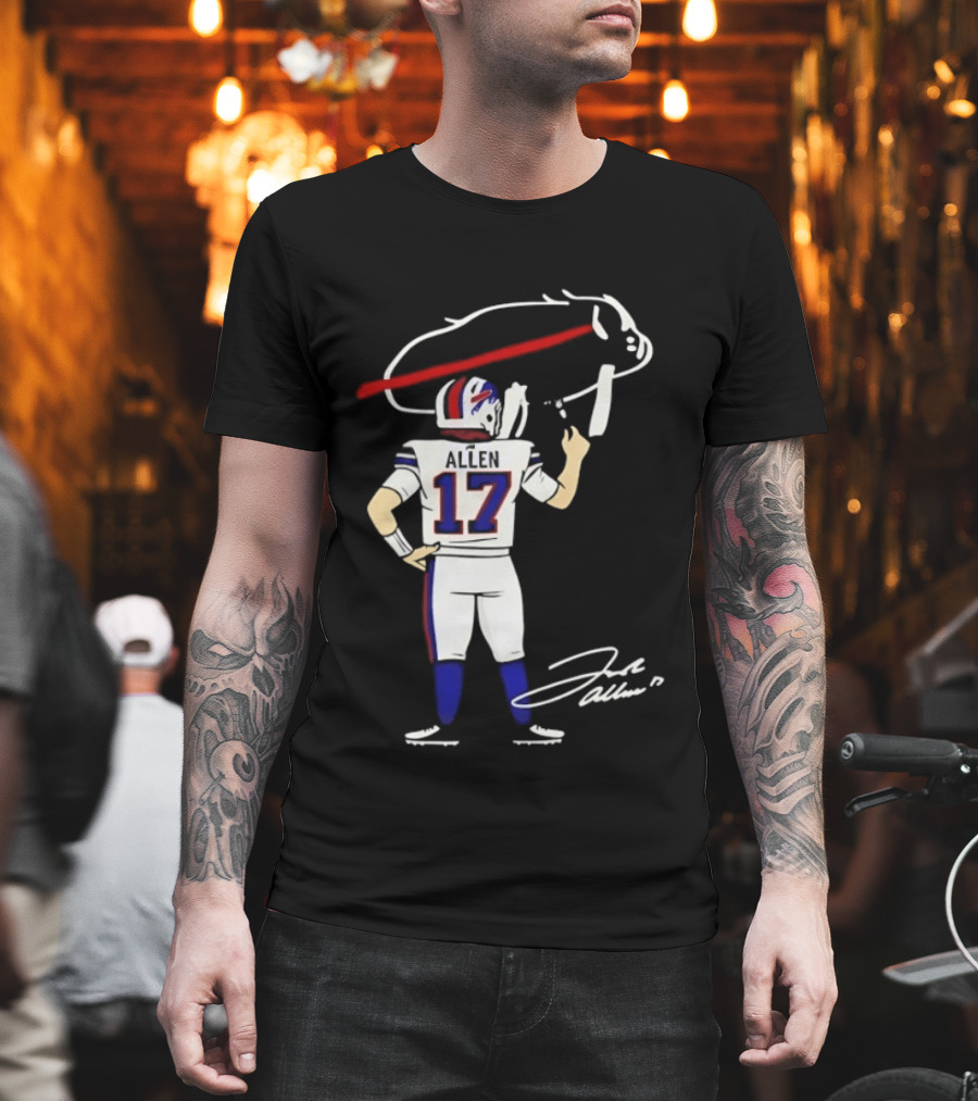 Josh Allen Buffalo Bills Number 17 Prepping For The Season T-Shirt