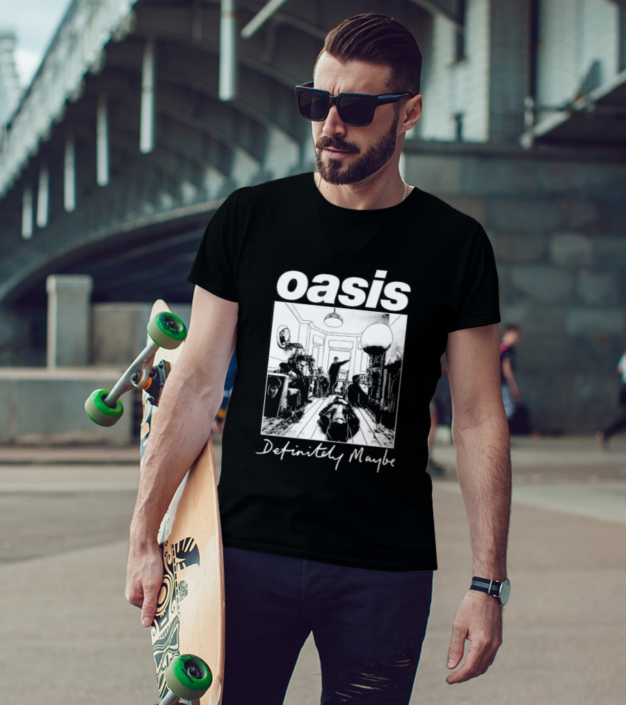 Oasis Definitely Maybe Album Cover 90s Music T-Shirt