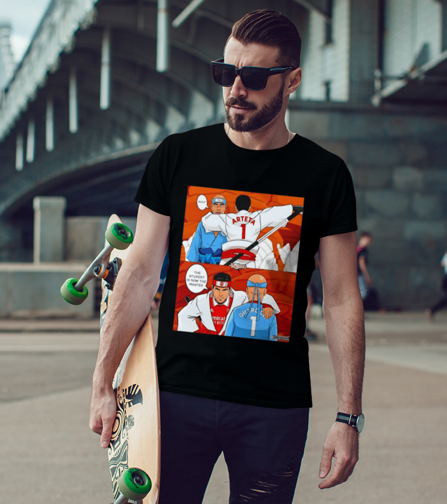 Arteta Vs Guardiola Student Becomes Master Martial Arts Showdown T-Shirt