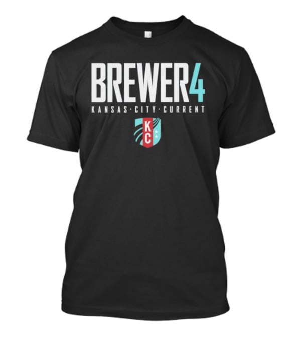 Brewer 4 Kansas City Current KC NWSL T-Shirt
