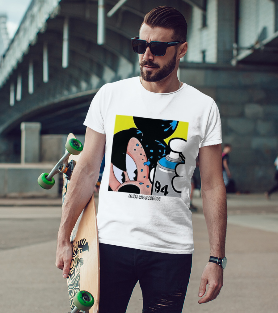 Mickey Mouse Disney Wonderful 84 Spray Paint T-Shirt
