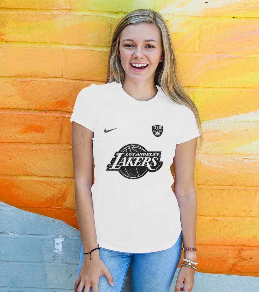 Los Angeles Lakers Ice Cube Truth To Power Four Decades Of Attitude Tour Nike Collaboration T-Shirt