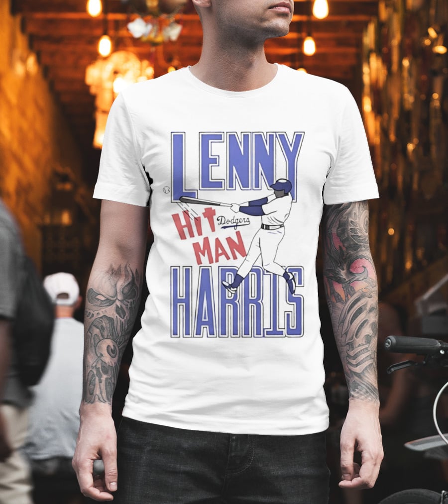 Lenny Harris Dodgers Hit Man Darryl Strawberry T-Shirt