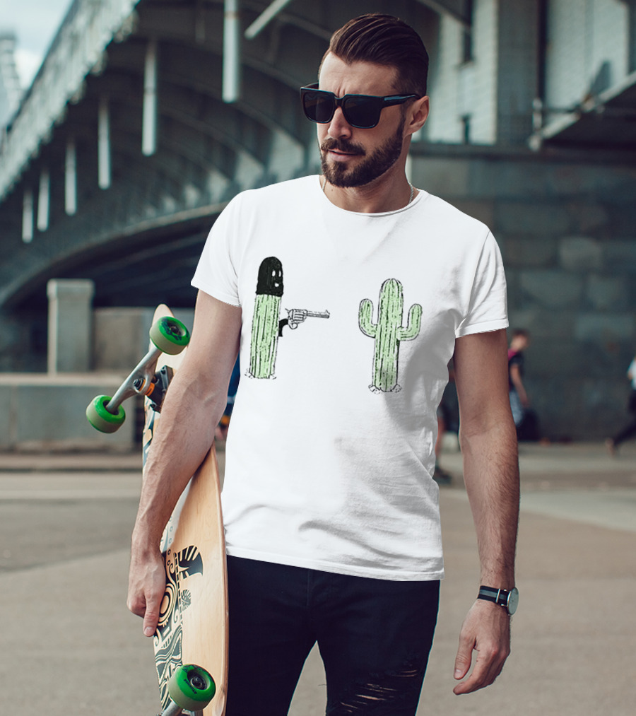 Phil Miller The Last Man On Earth Stick'em Up Cactus Duel T-Shirt