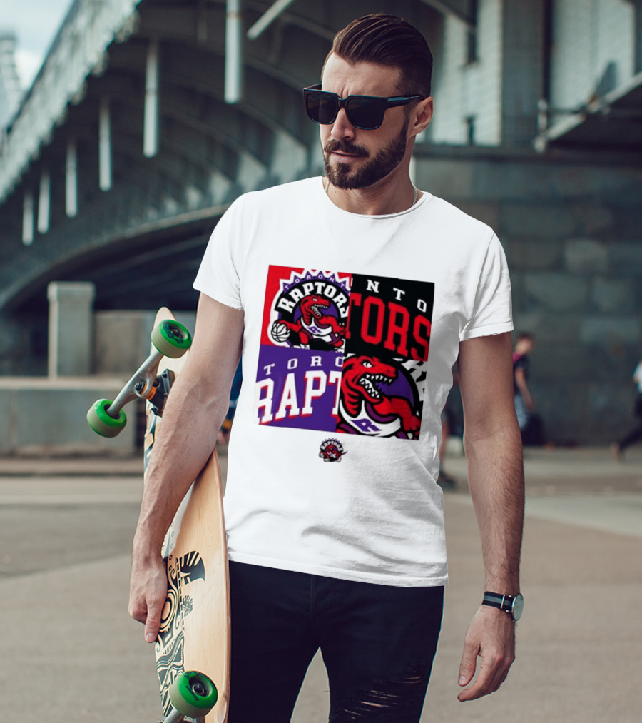 Toronto Raptors NBA Block Team Logo Graphic Raptors Basketball T-Shirt