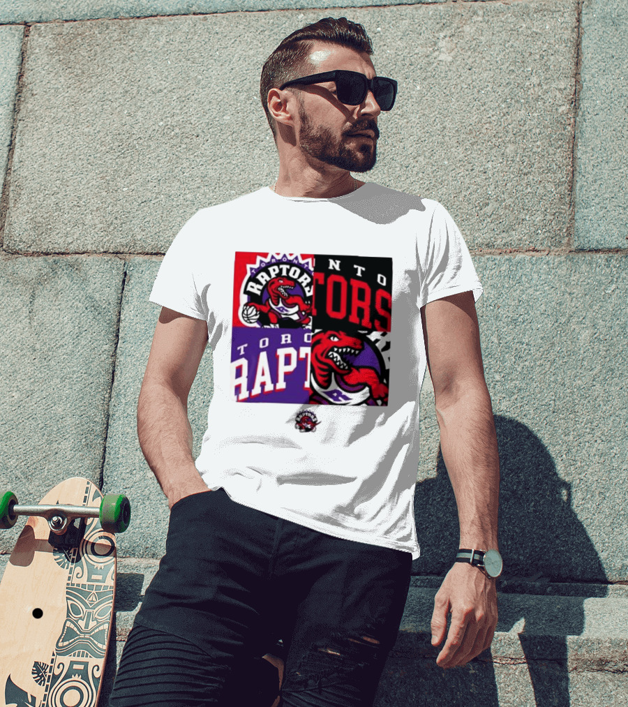 Toronto Raptors NBA Block Team Logo Graphic Raptors Basketball T-Shirt