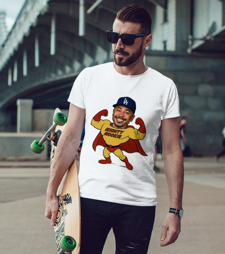 Mookie Betts Los Angeles Dodgers Mighty Mookie Superman T-Shirt