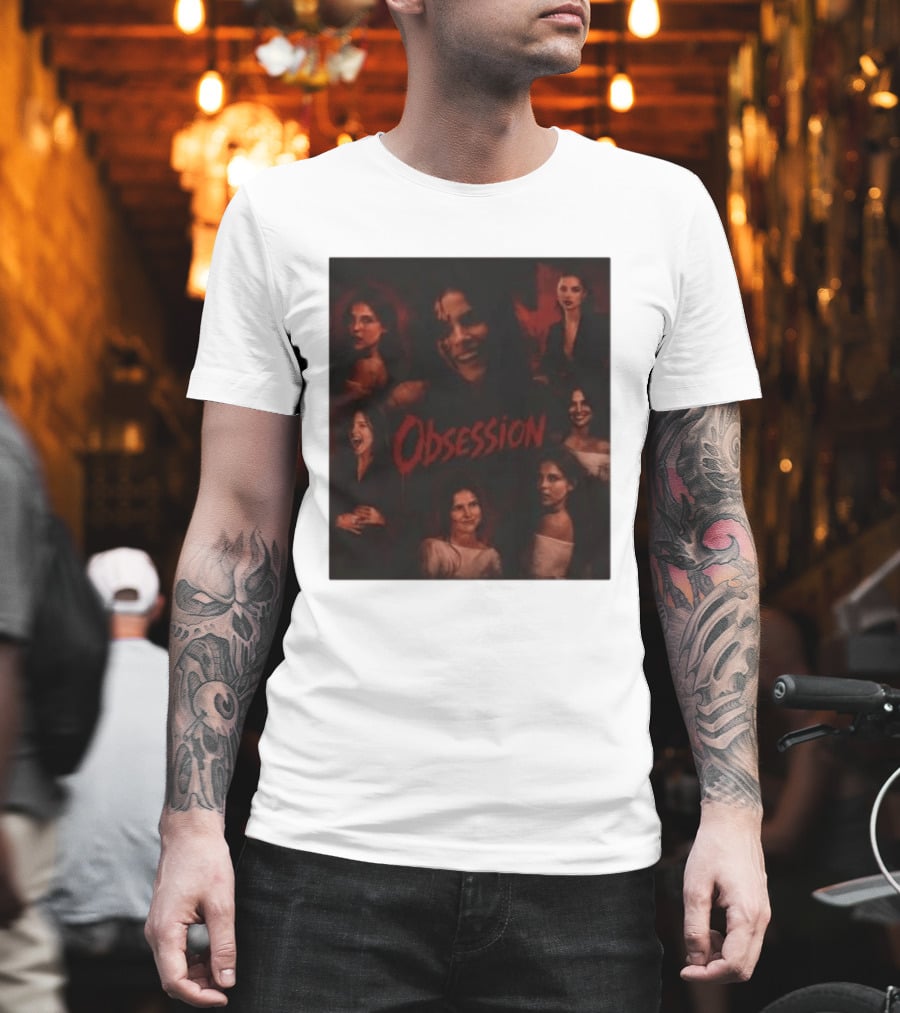Obsession Nikki Multiple Expressions Dark Red Portraits T-Shirt