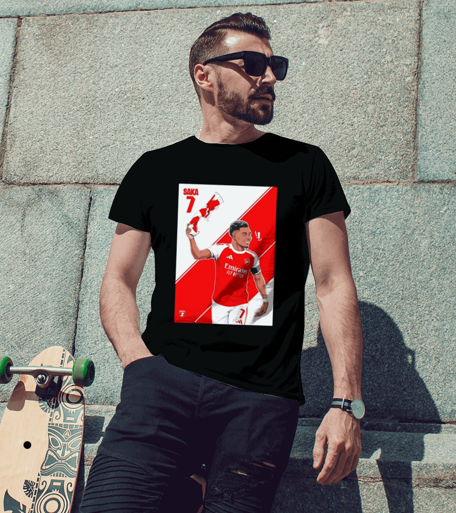 Arsenal F.C. Bukayo Saka 7 Starboy Emirates Fly Better T-Shirt