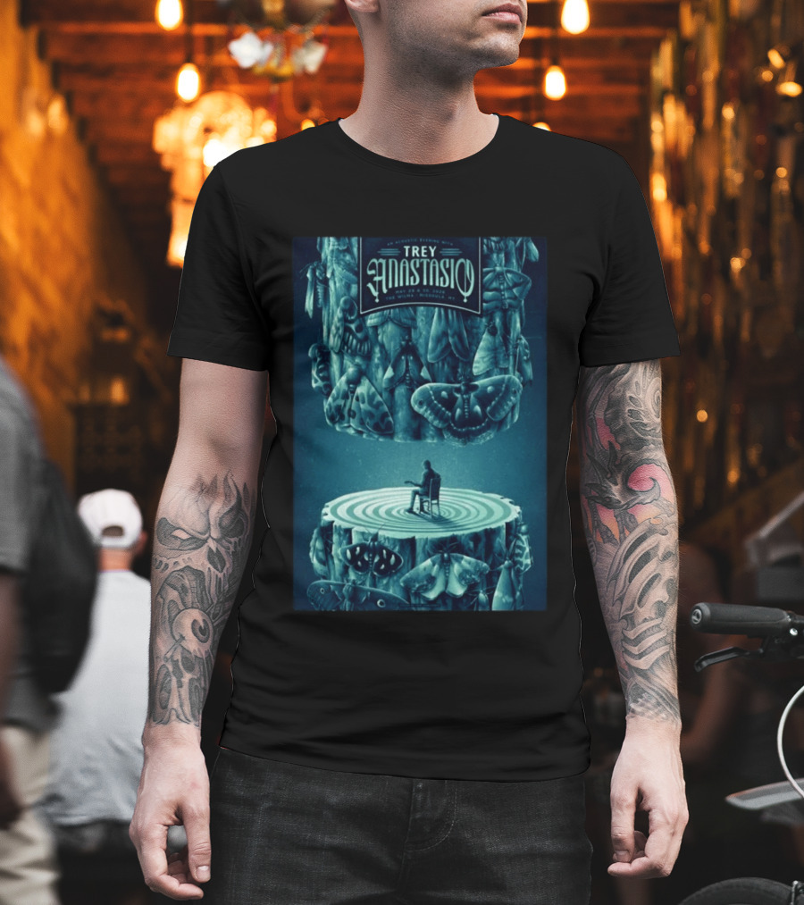 Trey Anastasio Acoustic Evening May 29 30 2022 Missoula MT Tour With Moths And Guitarist T-Shirt