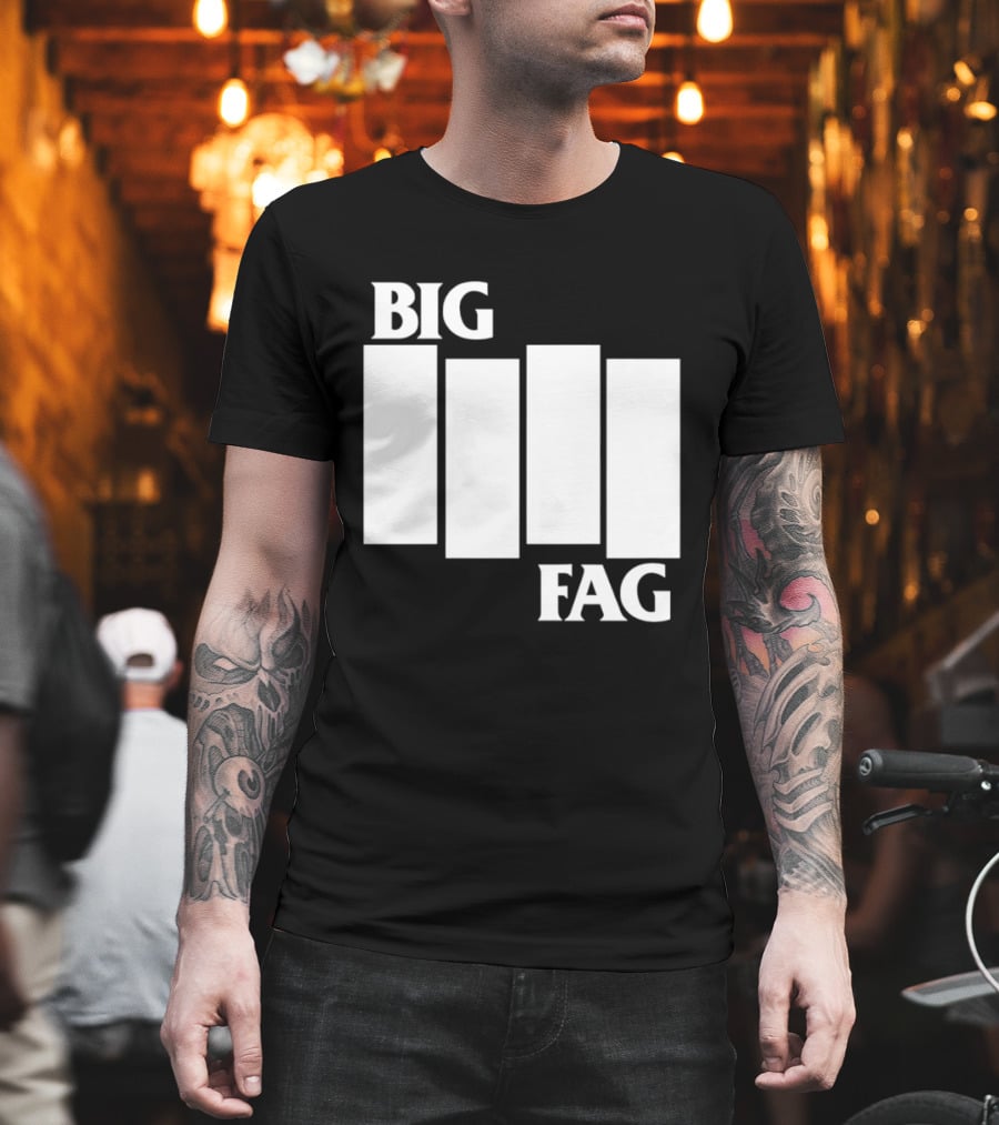 Big Fag Black Flag Bars 2026 T-Shirt