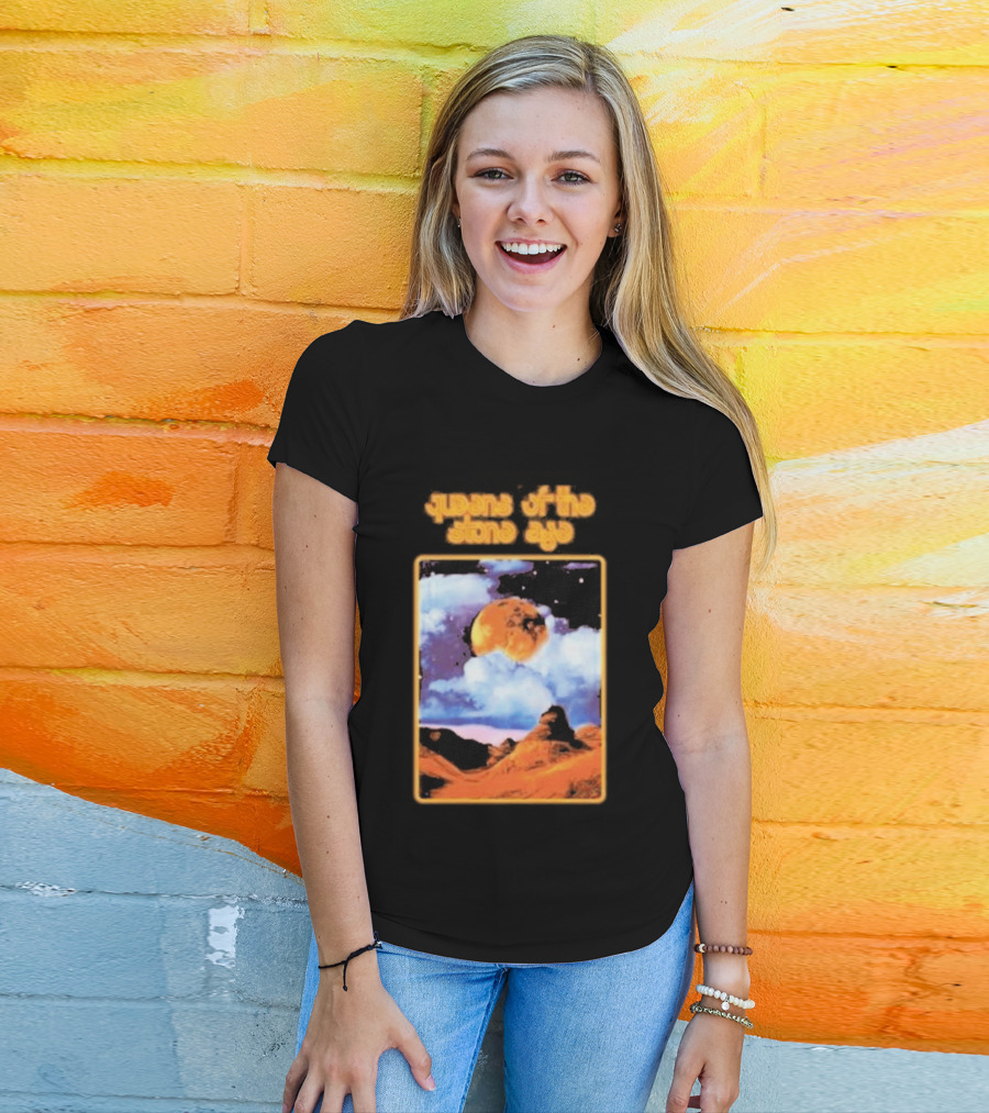 Queens Of The Stone Age Cosmic Moon Scene T-Shirt